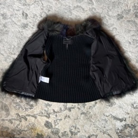 BCBGMAXAZRIA Real Fox Fur Vest, Size S - Picture 10 of 13